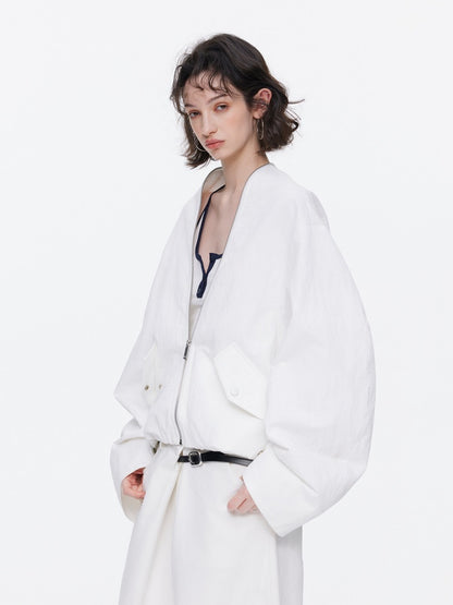 Oversized Cocoon Silhouette Short Jacket【s0000015529】