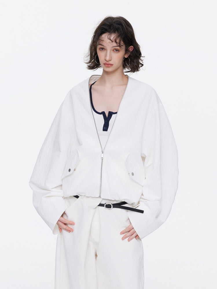 Oversized Cocoon Silhouette Short Jacket【s0000015529】