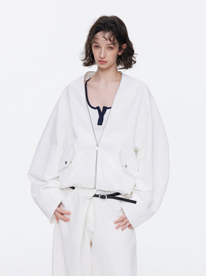 Oversized Cocoon Silhouette Short Jacket【s0000015529】