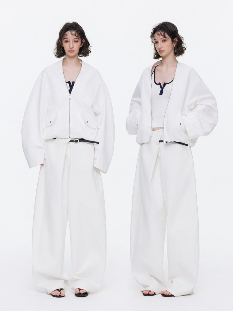 Oversized Cocoon Silhouette Short Jacket【s0000015529】