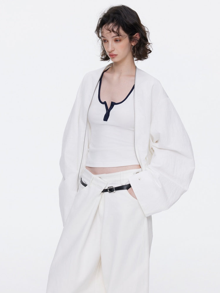 Oversized Cocoon Silhouette Short Jacket【s0000015529】