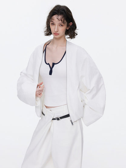 Oversized Cocoon Silhouette Short Jacket【s0000015529】