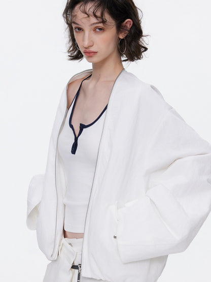 Oversized Cocoon Silhouette Short Jacket【s0000015529】