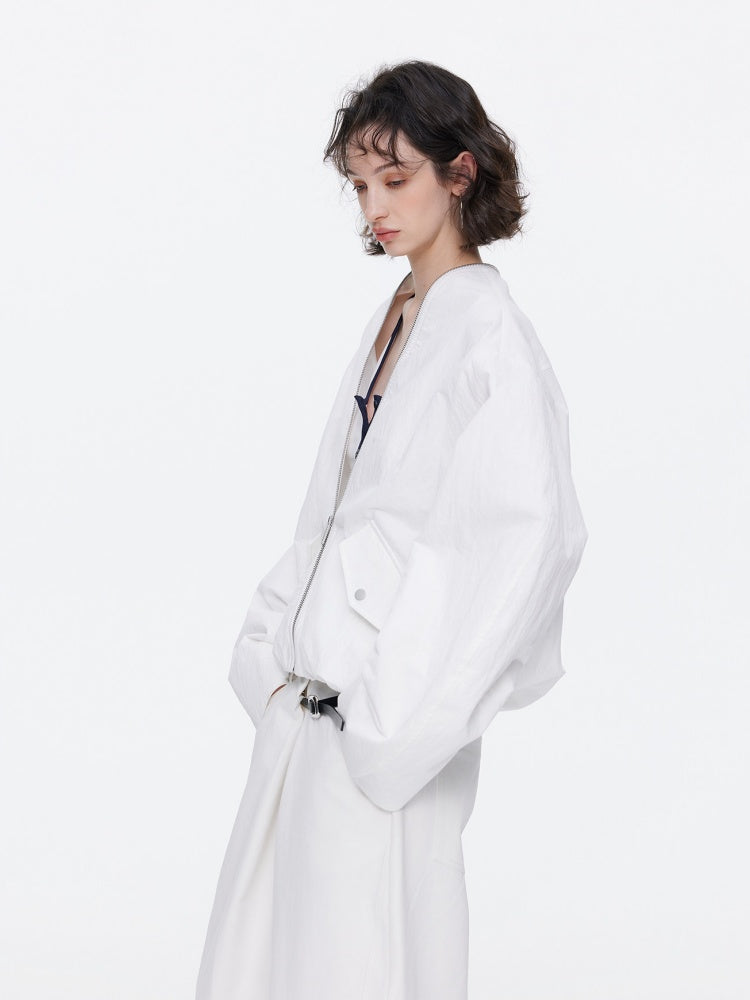 Oversized Cocoon Silhouette Short Jacket【s0000015529】