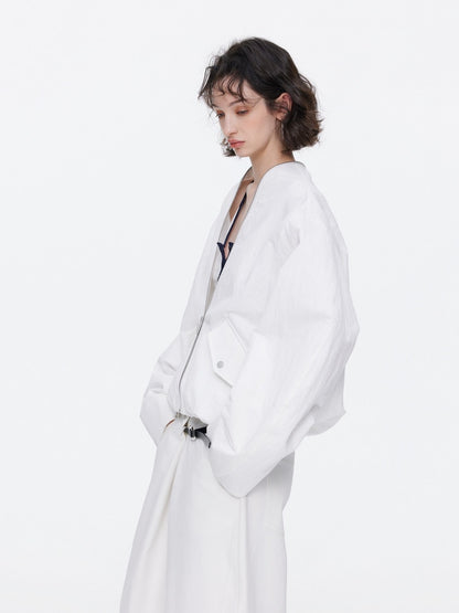 Oversized Cocoon Silhouette Short Jacket【s0000015529】