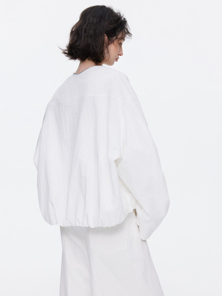 Oversized Cocoon Silhouette Short Jacket【s0000015529】