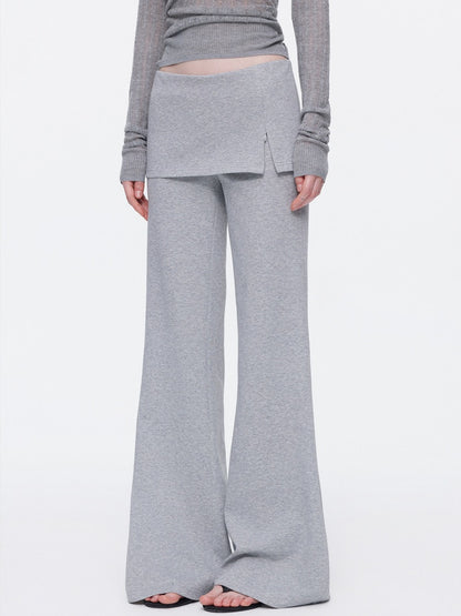 Skin-Friendly Nude Knit Skirt Layers Sports Sweat Pants【s0000015531】