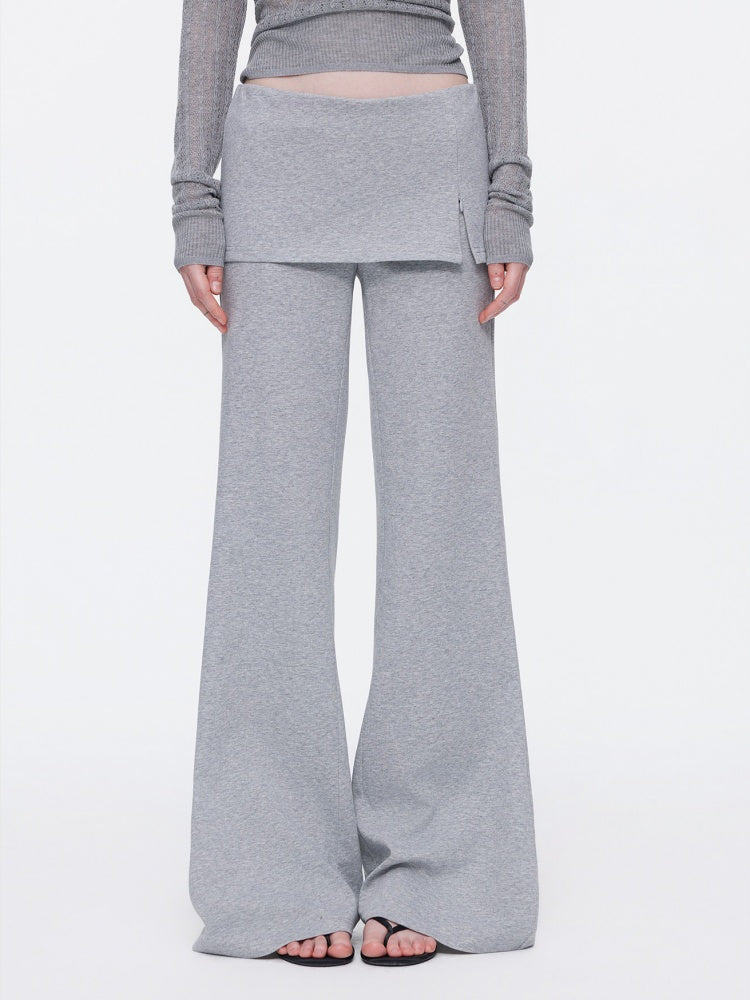Skin-Friendly Nude Knit Skirt Layers Sports Sweat Pants【s0000015531】