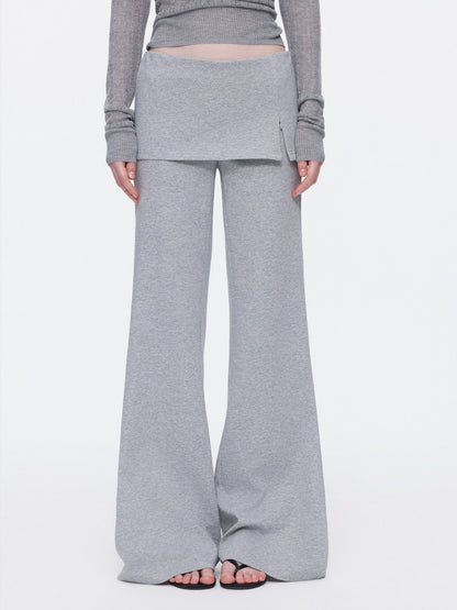 Skin-Friendly Nude Knit Skirt Layers Sports Sweat Pants【s0000015531】