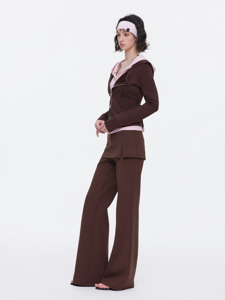 Skin-Friendly Nude Knit Skirt Layers Sports Sweat Pants【s0000015531】