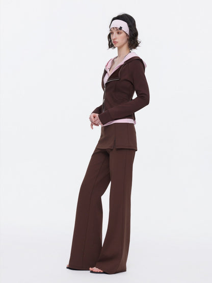 Skin-Friendly Nude Knit Skirt Layers Sports Sweat Pants【s0000015531】