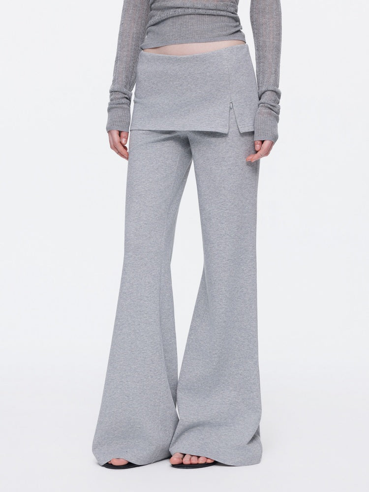 Skin-Friendly Nude Knit Skirt Layers Sports Sweat Pants【s0000015531】