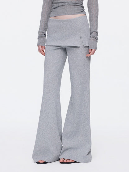 Skin-Friendly Nude Knit Skirt Layers Sports Sweat Pants【s0000015531】