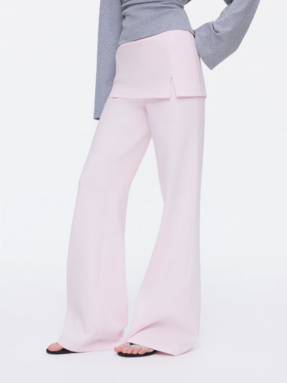 Skin-Friendly Nude Knit Skirt Layers Sports Sweat Pants【s0000015531】