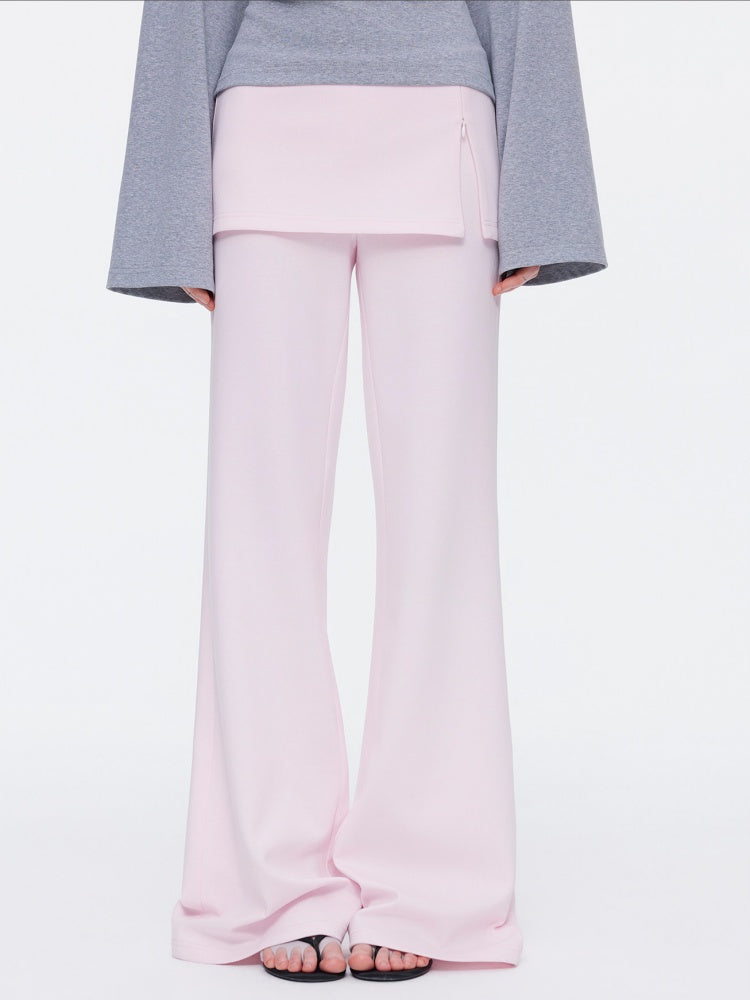 Skin-Friendly Nude Knit Skirt Layers Sports Sweat Pants【s0000015531】