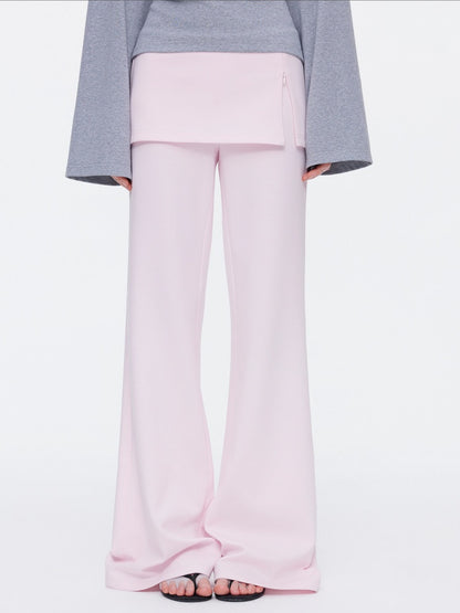 Skin-Friendly Nude Knit Skirt Layers Sports Sweat Pants【s0000015531】