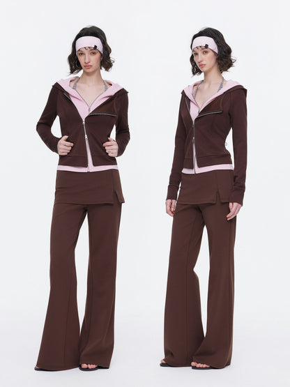 Skin-Friendly Nude Knit Skirt Layers Sports Sweat Pants【s0000015531】