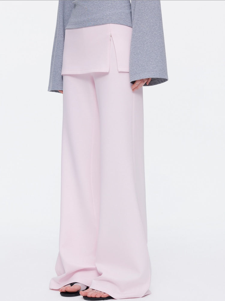 Skin-Friendly Nude Knit Skirt Layers Sports Sweat Pants【s0000015531】