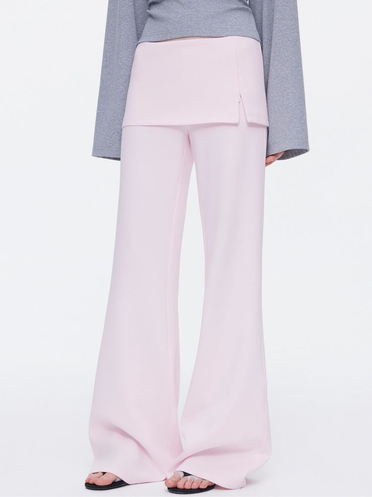 Skin-Friendly Nude Knit Skirt Layers Sports Sweat Pants【s0000015531】