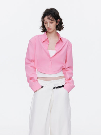 Asymmetrical Waistband Wide-Leg Scimitar Jeans【s0000015535】