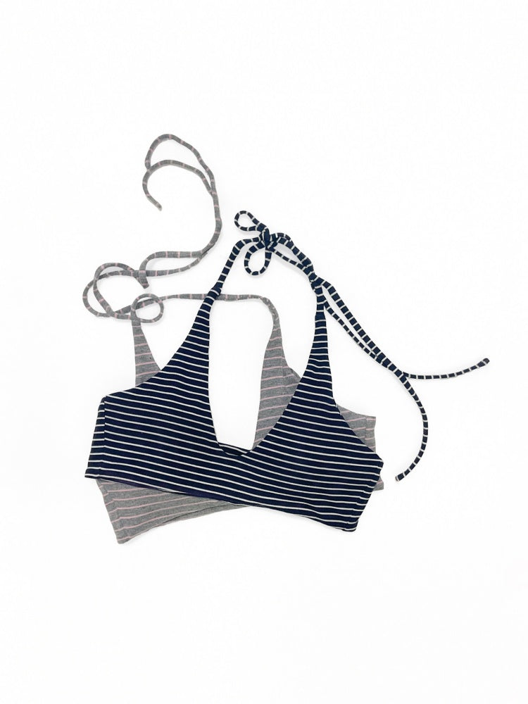 Off-Shoulder Contrast Top Slimming Slanted Sweatshirt【s0000015538】