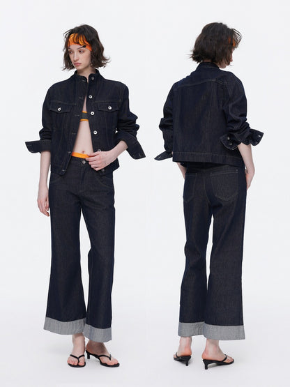 Retro Heavyweight Denim Color Jacket【s0000015540】
