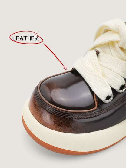 Chunky Sole Cute-Ugly Plaid Shoes【s0000015629】