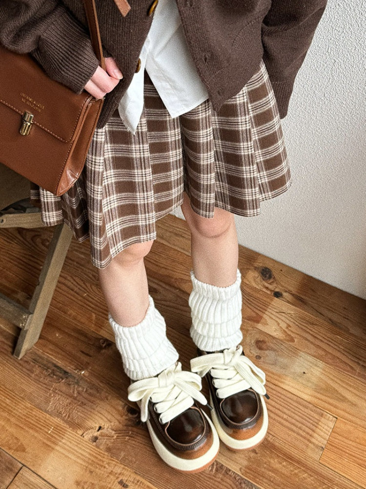 Chunky Sole Cute-Ugly Plaid Shoes【s0000015629】