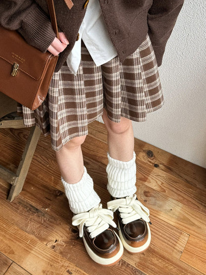 Chunky Sole Cute-Ugly Plaid Shoes【s0000015629】
