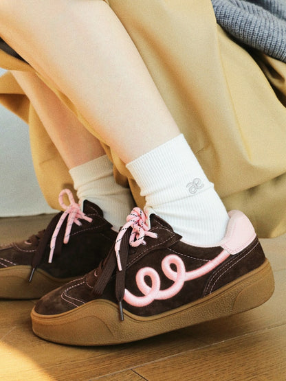 German Training Platform Embroidered Casual Shoes【s0000015630】