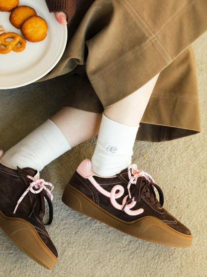 German Training Platform Embroidered Casual Shoes【s0000015630】