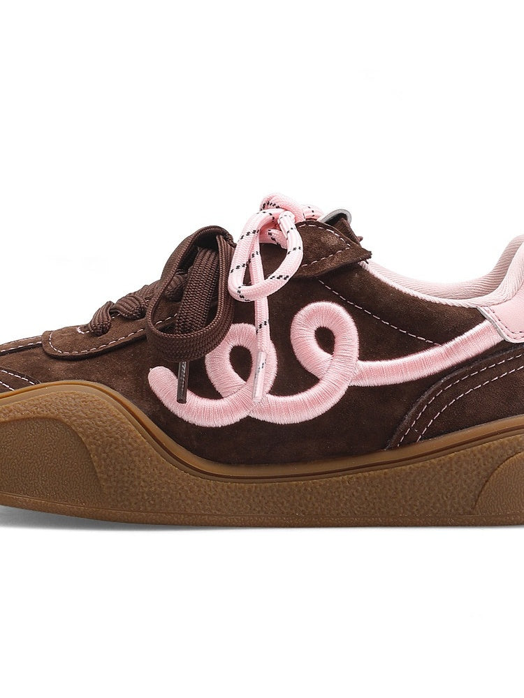 German Training Platform Embroidered Casual Shoes【s0000015630】