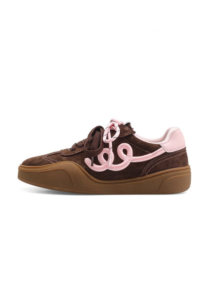 German Training Platform Embroidered Casual Shoes【s0000015630】