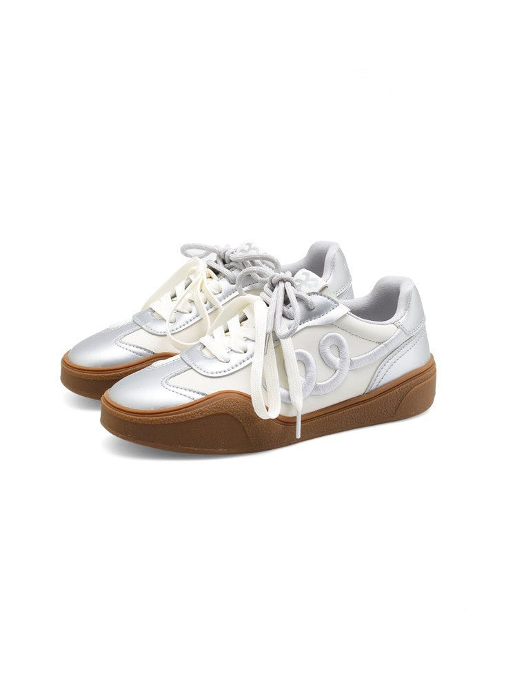 Moonlight Silver Training Embroidered Platform Shoes【s0000015631】