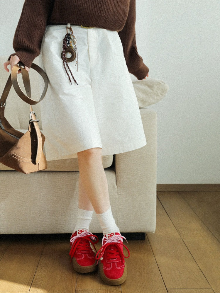 German Training Embroidered Casual Sports Red Shoes【s0000015632】