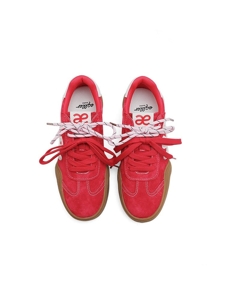 German Training Embroidered Casual Sports Red Shoes【s0000015632】