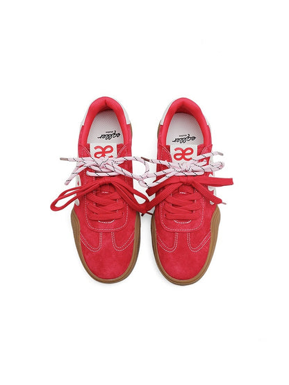 German Training Embroidered Casual Sports Red Shoes【s0000015632】