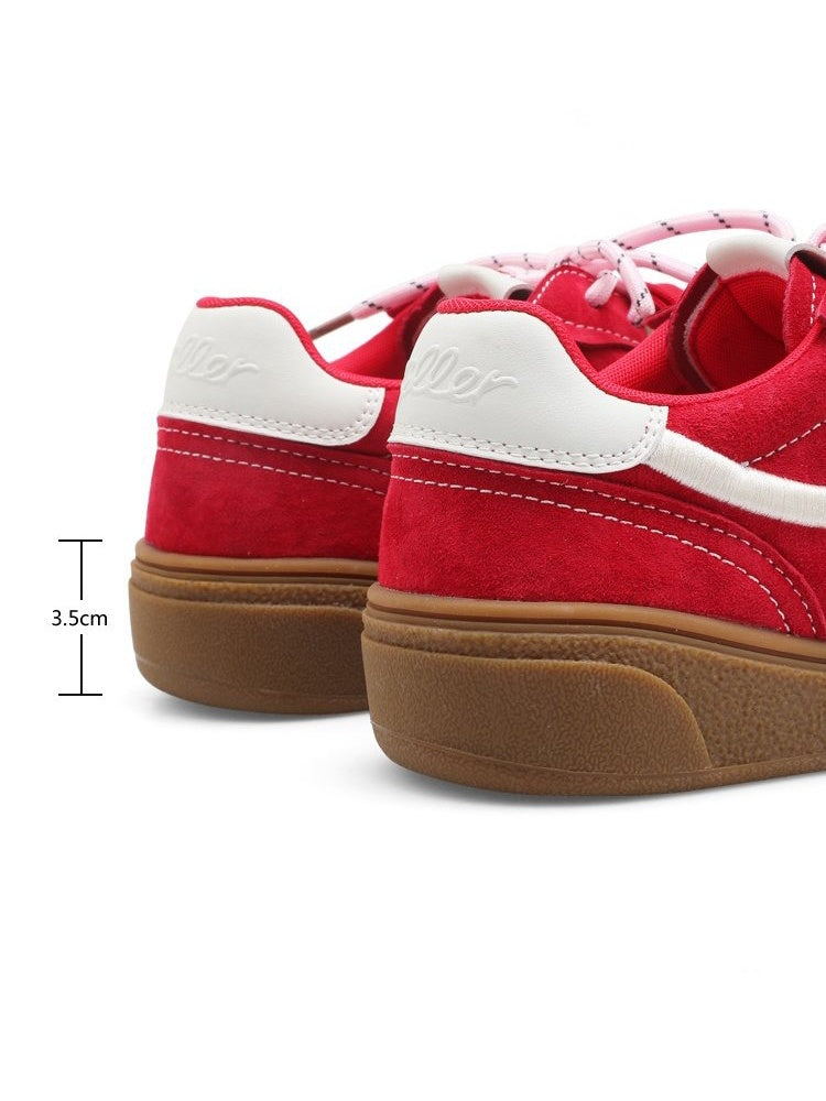 German Training Embroidered Casual Sports Red Shoes【s0000015632】
