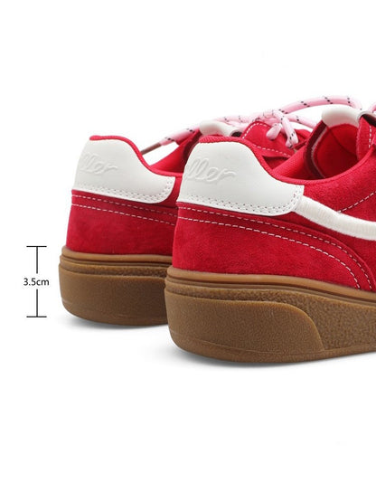 German Training Embroidered Casual Sports Red Shoes【s0000015632】