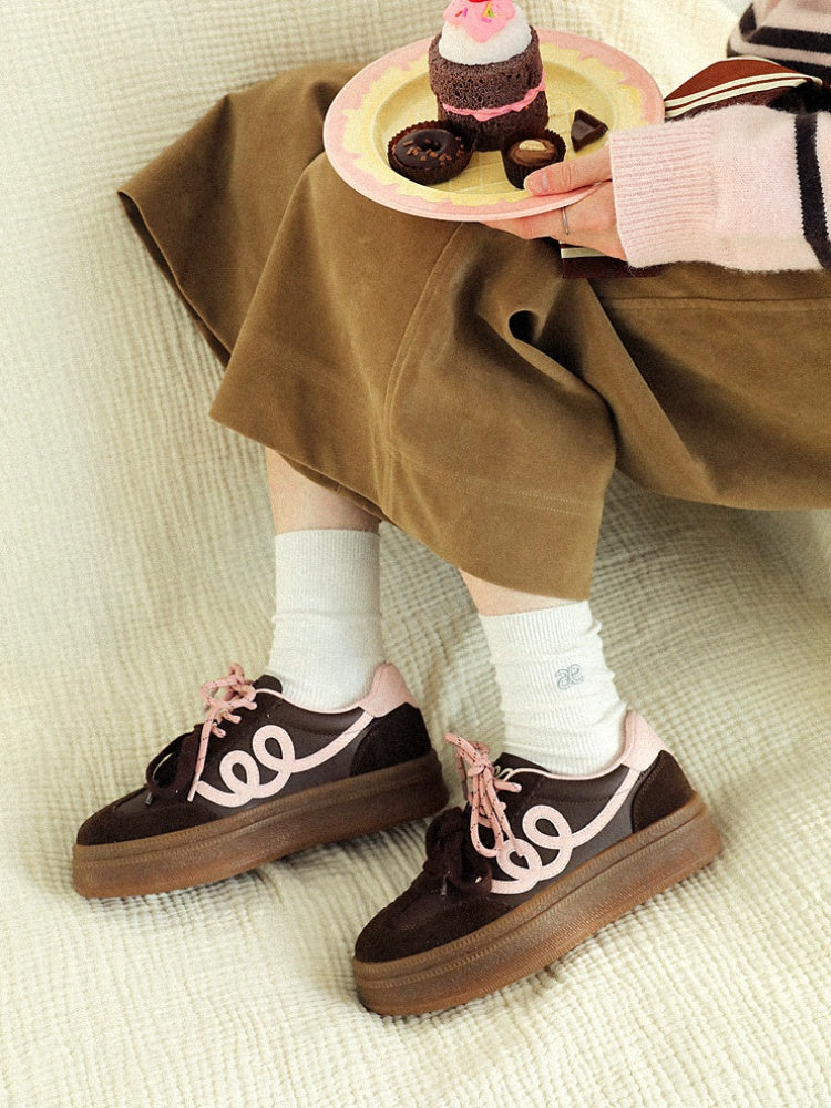 [Cookie Series] German Training Height Thick Sole Casual Shoes【s0000015633】