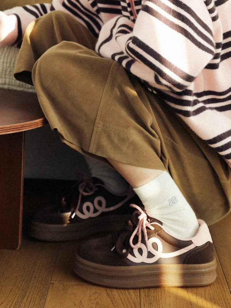 [Cookie Series] German Training Height Thick Sole Casual Shoes【s0000015633】