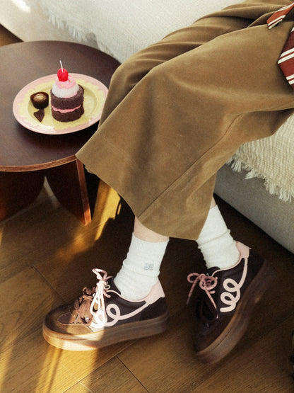 [Cookie Series] German Training Height Thick Sole Casual Shoes【s0000015633】