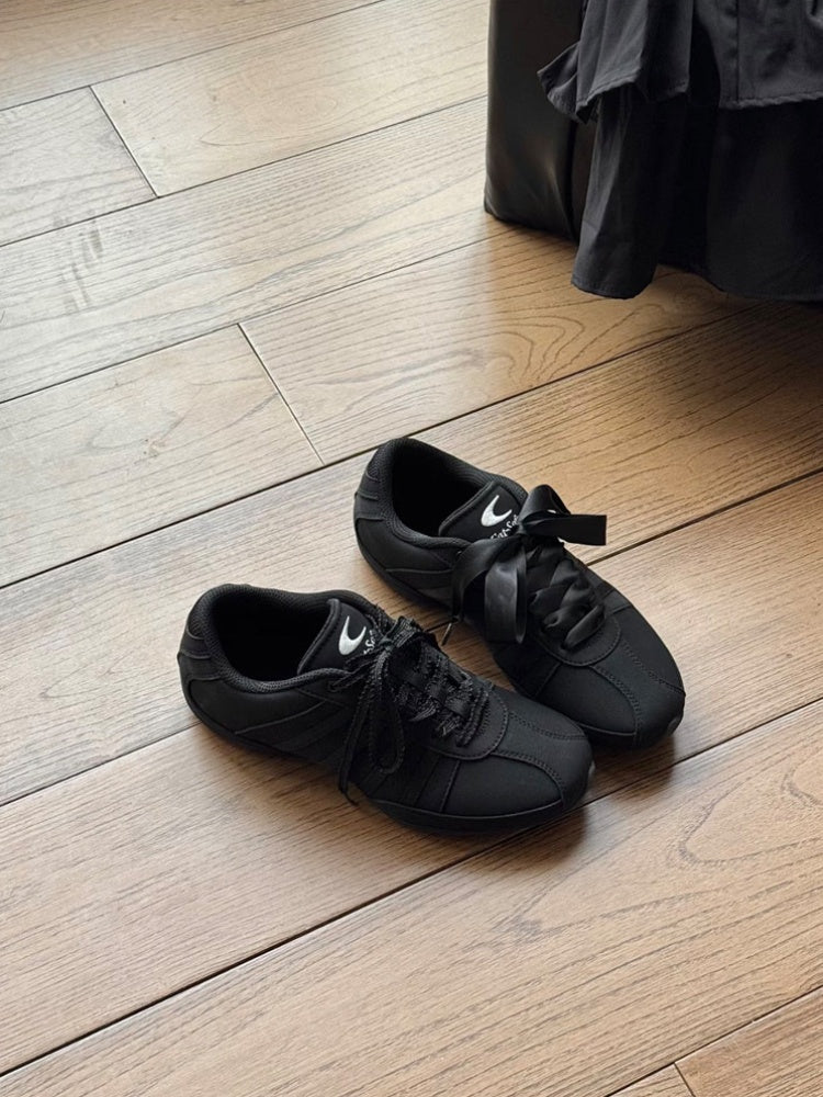 Ballet Vintage Black Classic German Training Thin-Soled Indoor Yoga Shoes【s0000015635】