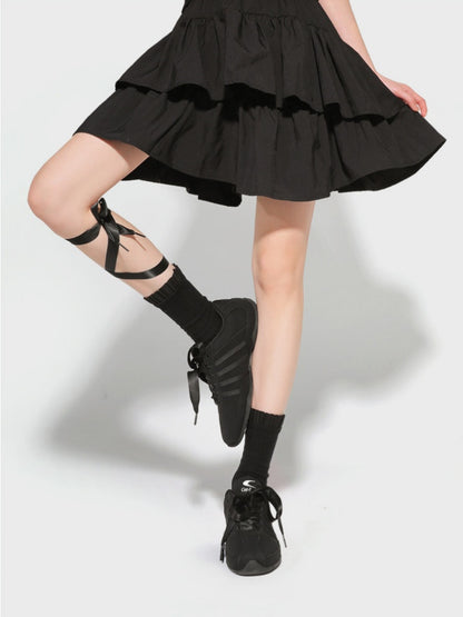 Ballet Vintage Black Classic German Training Thin-Soled Indoor Yoga Shoes【s0000015635】