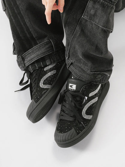 Sparkle Shell Head Sneaker Heel-Up Casual Training Shoes【s0000015636】