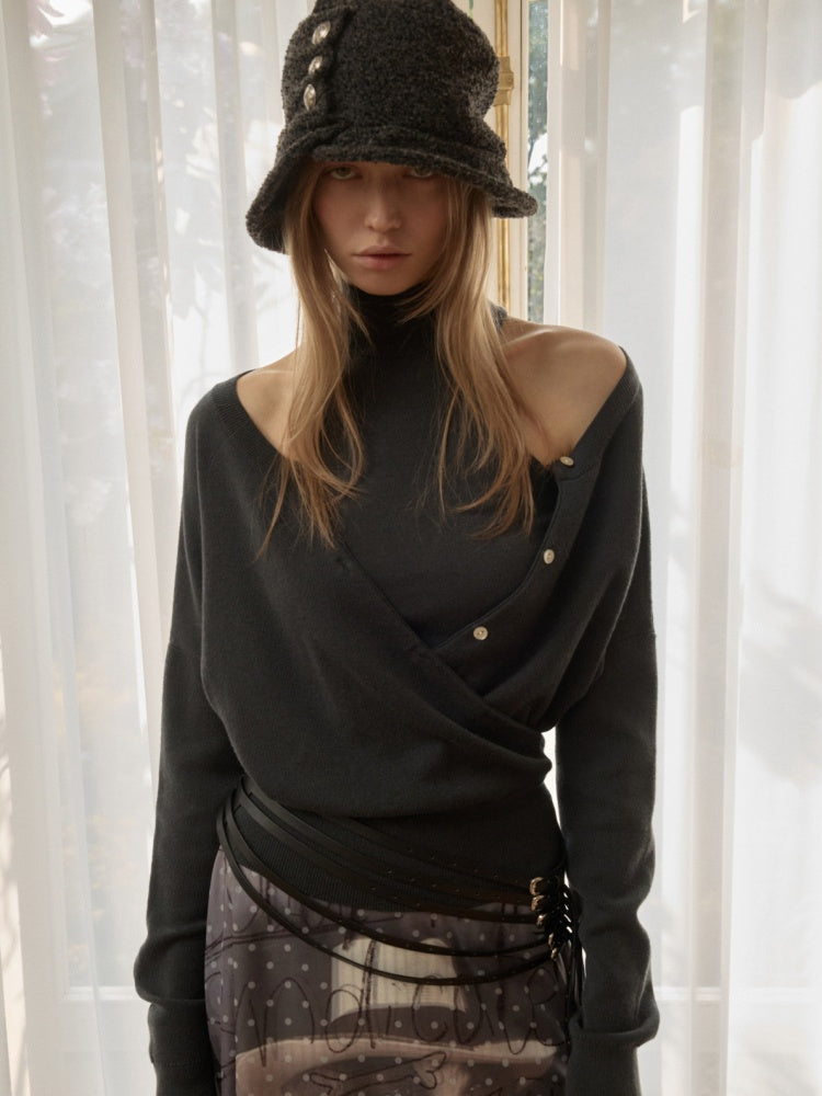 Woolen Pleated Bucket Hat【s0000015639】
