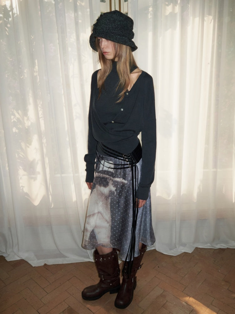 Woolen Pleated Bucket Hat【s0000015639】