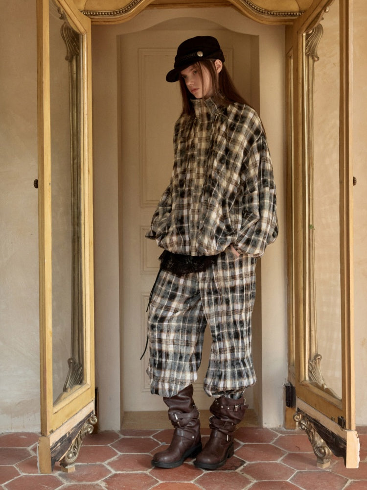 Distressed Multilayer Metal Lace-Strap Rivet Knight Boots【s0000015645】