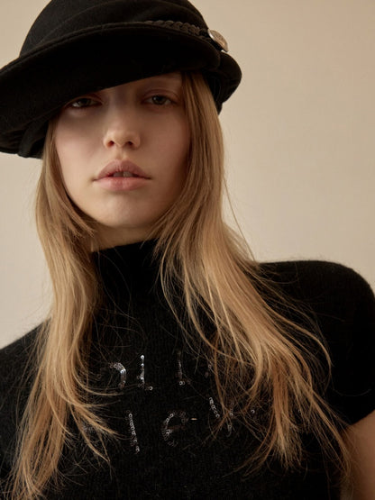 Court Style 3D Pleated Braided Belt Pile Hat【s0000015647】