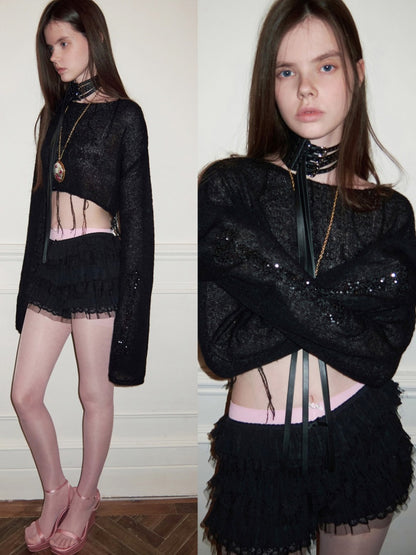 Metal Buckle Multi-Layer Fringe Strap Bracelet Adjustable Dual-Use【s0000015648】